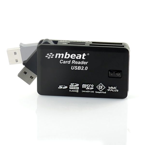 MBEAT USB 20 All In One Card Reader – Supports SD/SDHC/CF/MS/XD/MicroSD /MicroSD HC / SONY M2 without adaptor