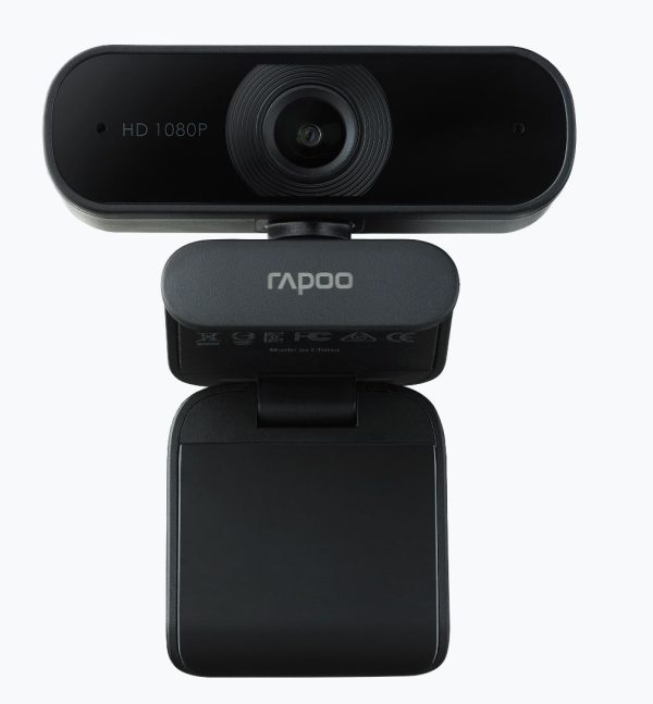 RAPOO C260 Webcam FHD 1080P/HD720P, USB 2.0 Compatible Win7/8/10, Mac OS X 10.6 or above, Chrome OS and Android V5.0 or above – Ideal for TEAMS, Zoom