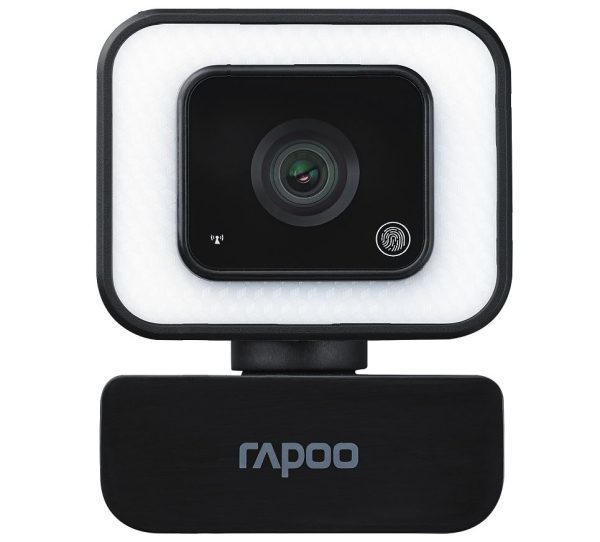 RAPOO C270L FHD 1080P Webcam – 3-Level Touch Control Beauty Exposure LED, 105 Degree Wide-Angle Lens, Built-in/Double Noise Cancellation Microphone