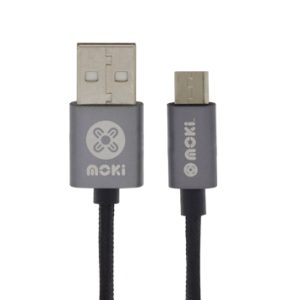 MOKI Braided MicroUSB SynCharge Pocket Cable 10cm