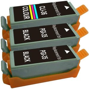 PGI-35 CLI-36 Compatible Inkjet Cartridge Set 3 Cartridges