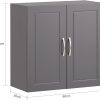 Wall Storage Cabinet Unit Double Doors