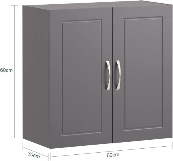 Wall Storage Cabinet Unit Double Doors