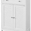 Freestanding Storage Cabinet with Doors/Drawer 60x87x35 cm