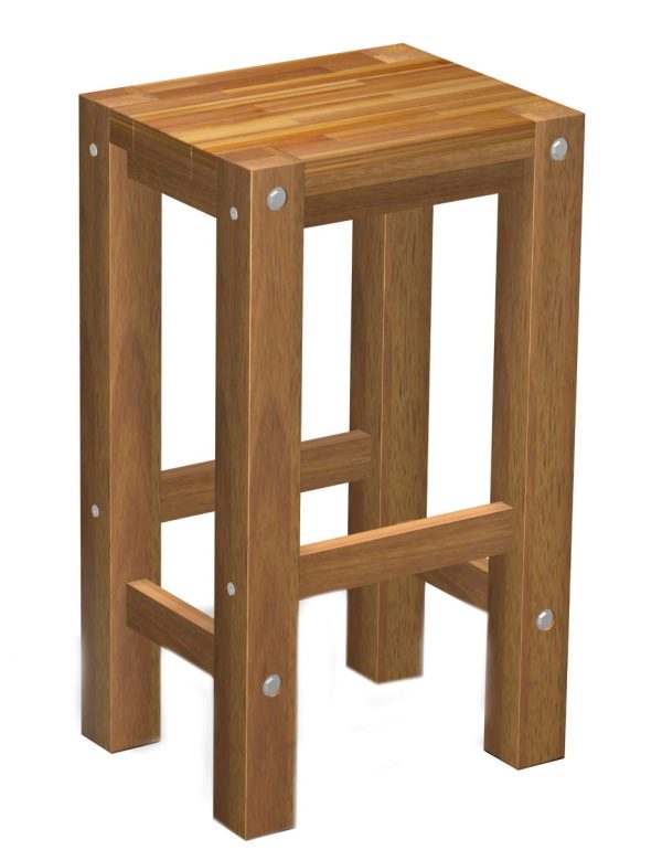 Sturdy Stool – Natural