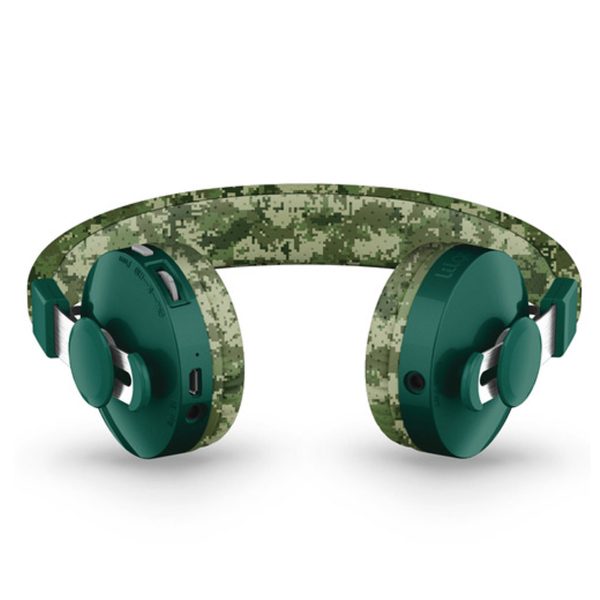 LilGadgets Untangled Pro Premium Children’s Wireless Headphones – Green Digital Camo