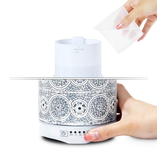 activiva 260ml Metal Essential Oil and Aroma Diffuser – White