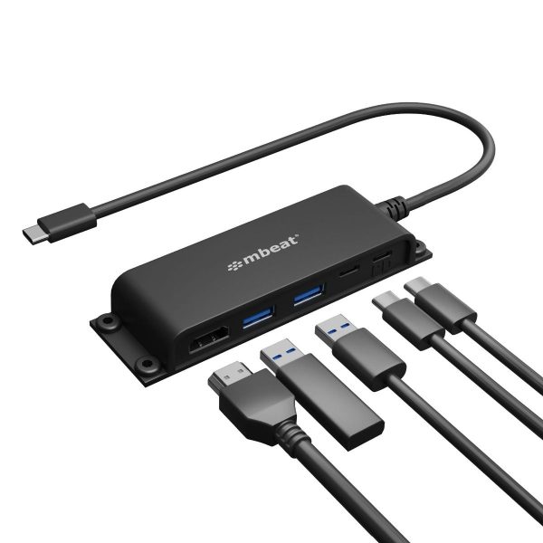 Mountable 5-Port USB-C Hub