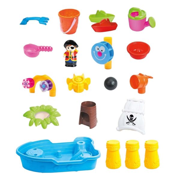 Children’s Pirate Theme Ship Sand & Water Table for Creative Play