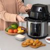 6L Air Fryer + Pressure Cooker (Silver) Kitchen Appliance