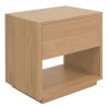 Oscar 1 Drawer Bedside Table (Natural)