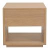 Oscar 1 Drawer Bedside Table (Natural)