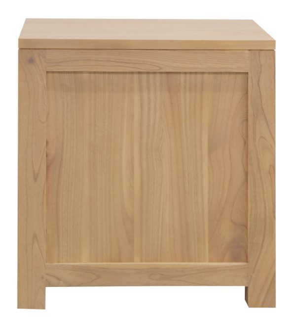 Amsterdam Solid White Cedar 2 Drawer Bedside (Natural)