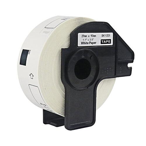 Compatible DK11201 Label Roll Black-on-White 29MM X 90MM 400 LABELS – for use in Brother Printer