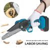 6″ Mini Cordless Electric Chainsaw 2X Battery Powered Wood Cutter Rechargeable