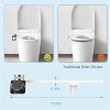 Bidet Toilet Seat Dual Nozzles Self-Cleaning Wash Hot Cold Mixer Water Sprayer