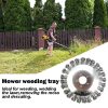 Weed Brush Steel Wire Trimmer Wheel Garden Lawn Mower Grass Cutter Head Tool – 6 Inch