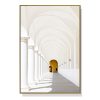 Long Corridor Style A Gold Frame Canvas Wall Art – 50×70 cm