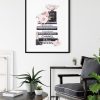 Fashion Book Black Frame Canvas Wall Art – 50×70 cm