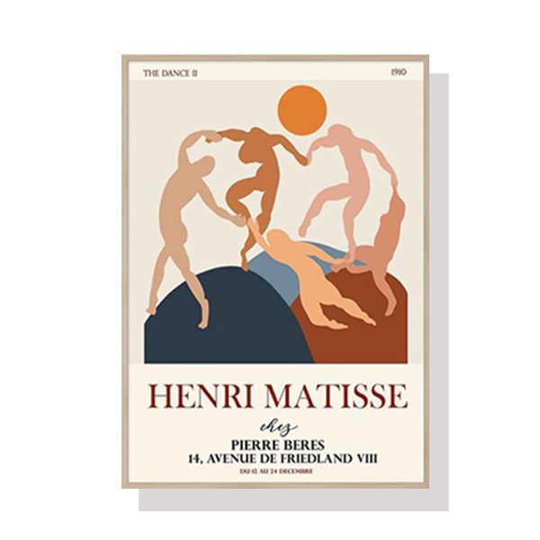 Dancing by Henri Matisse Wood Frame Canvas Wall Art – 50×70 cm