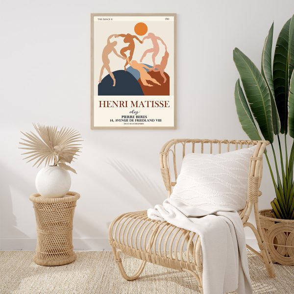 Dancing by Henri Matisse Wood Frame Canvas Wall Art – 50×70 cm