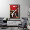 Bally Man by Villemot Black Frame Canvas Wall Art – 50×70 cm