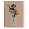 Boho Floral Wood Frame Canvas Wall Art – 50×70 cm