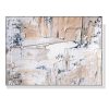 Modern Abstract Oil Painting Style White Frame Canvas Wall Art – 50×70 cm