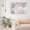 Wall Art 40cmx60cm Modern Abstract Oil Painting Style White Frame Canvas