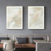 Wall Art 100cmx150cm Beige and Sage Green 2 Sets Gold Frame Canvas