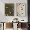 Wall Art 40cmx60cm Neutral Composition 2 Sets Gold Frame Canvas