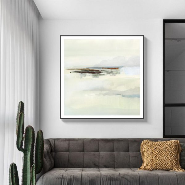 Wall Art 100cmx100cm Atmospheric Edge Black Frame Canvas