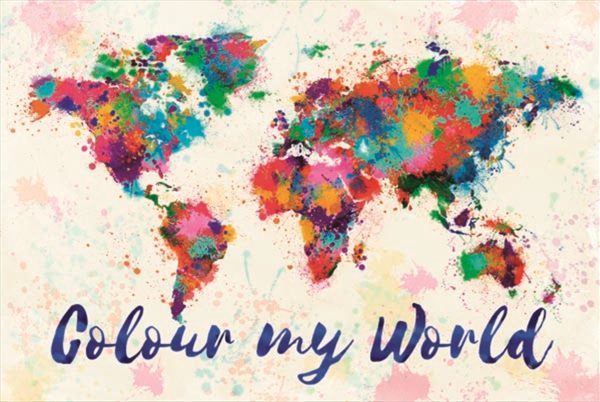 Colour My World – Poster Map