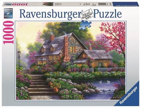 Ravensburger – 1000pc Romantic Cottage Jigsaw Puzzle