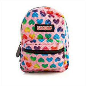 Pink Rainbow Hearts Mini Backpack