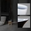 MARBELLA Freestanding Bath Tub Bathtub 1680x760x730 Round Standing Acrylic Gloss