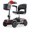 EQUIPMED Electric Mobility Scooter Portable Folding for Elderly Older Adult, SmartRider – Black and Red