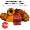 Baumr-AG 300mm (12 inch) Portable Axial Air Mover Blower Fan with 10m Ventilation Duct