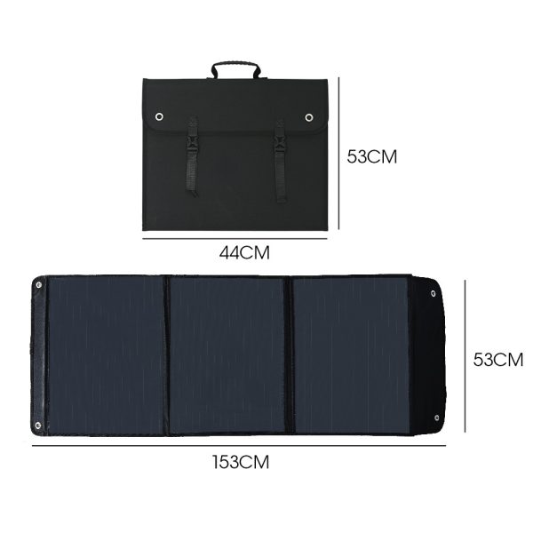 GENPOWER 100W Portable USB Folding Solar Panel for Camping