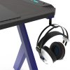 RGB Gaming Desk Y Shape Blue 140cm