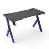 RGB Gaming Desk Y Shape Blue 140cm