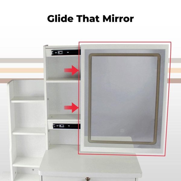 Dressing Table White LED Mirror