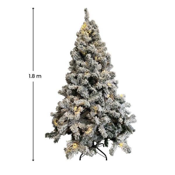 1.8m Christmas Tree with 250 LED Lights Warm White (Snowy) FS-TREE-09