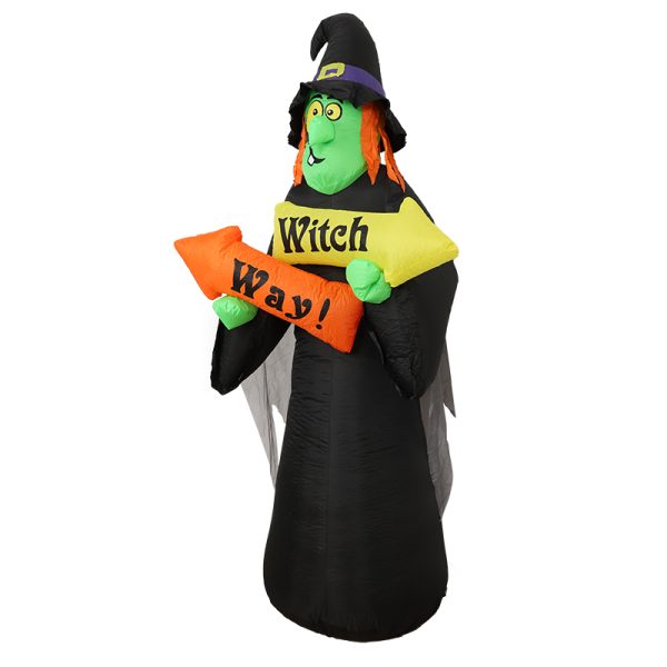 2.4m Witch Way Halloween Inflatable with LED FS-INF-17