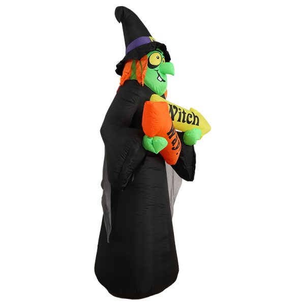 2.4m Witch Way Halloween Inflatable with LED FS-INF-17