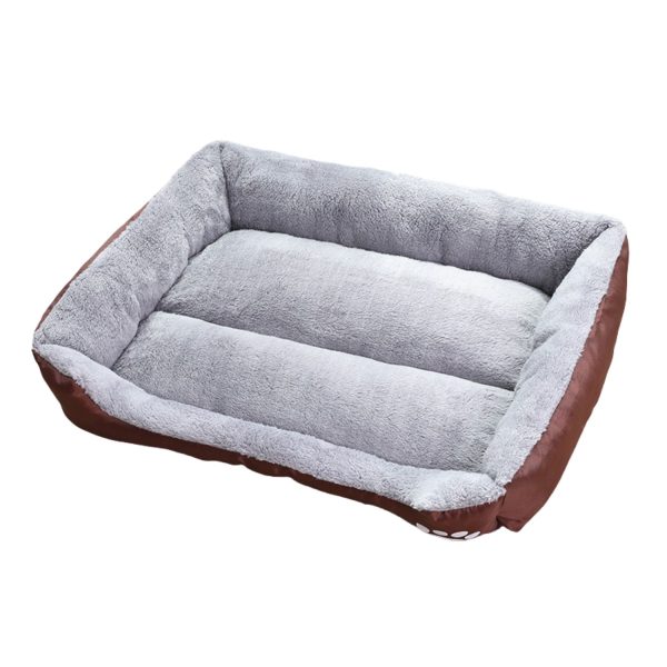 Pet Bed Square L Size (Coffee)