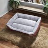 Pet Bed Square L Size (Coffee)