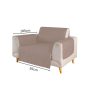 Pet Sofa Cover 1 Seat (Khaki) FI-PSC-100-SMT