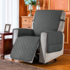 FLOOFI Pet Sofa Cover Recliner Chair with Pocket – S, Light Grey