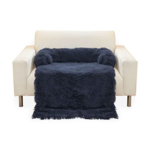 Pet Sofa Cover Soft with Bolster XL Size (Dark Blue) FI-PSC-123-SMT